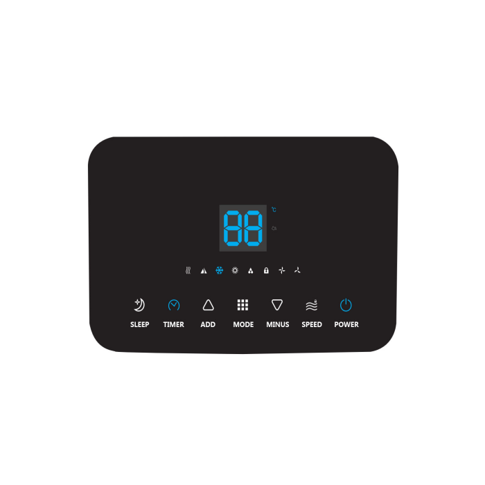 LCD Display With Remote - Portable Air Conditioners TEKO - PAC 12005EU