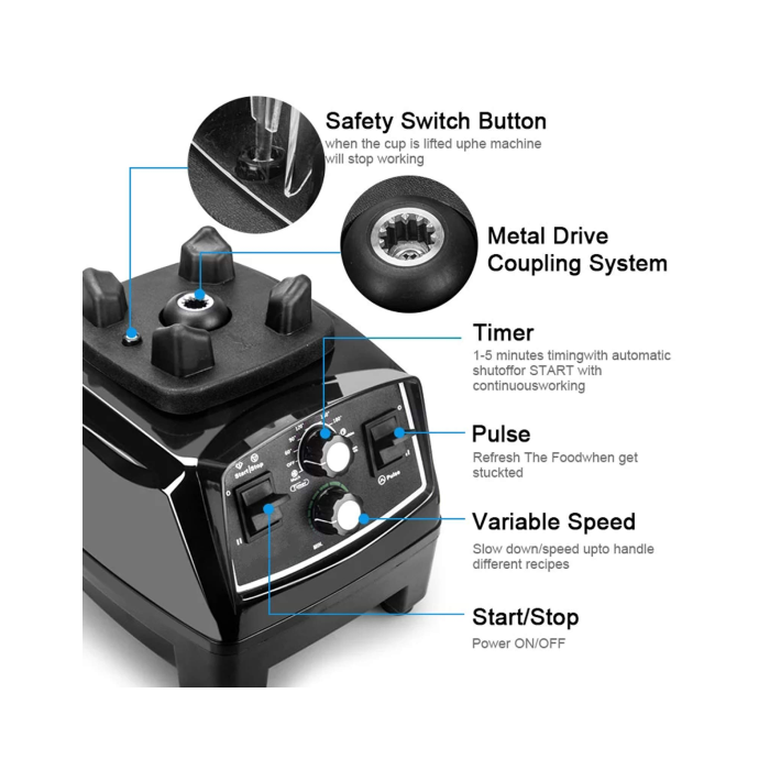 2.0L Commercial Blender MAXX - COBL2K-GE 220V For Marine - Image 6