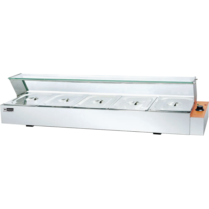 5 Pans 220V-50/60Hz Bain Marie MAXX - BM5-1/2GN VI 220V