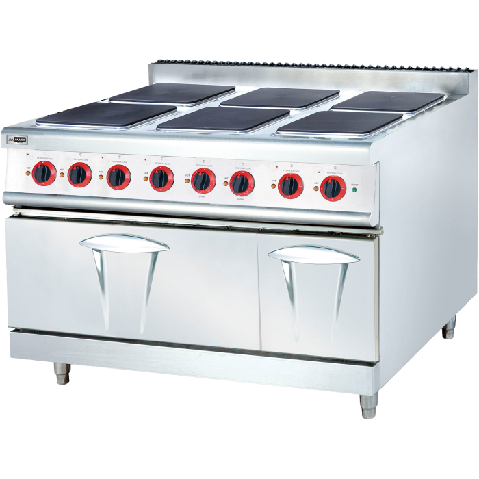6 Hotplates 440V-60Hz Cooking Range MAXX-GCR6SQHT/OVI 440V For Marine