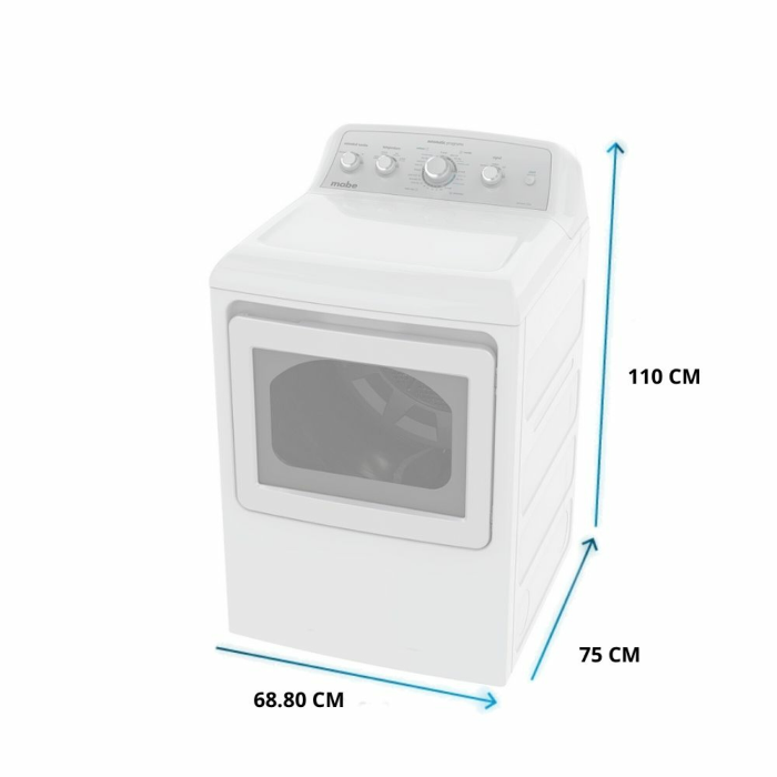 Secadora con ventilación de 16 kg, 110 V-60 Hz, MABE-SME26N5XNBBT(C) para uso marítimo - Imagen 4