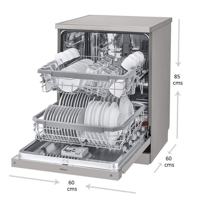 12 kişilik 110V-60Hz Bulaşık Makinesi MAXX - DW12VL 110V Denizcilik için - Görsel 3