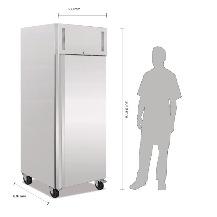 650 Ltr 220V-50/60Hz アップライト型冷蔵庫 MAXX – UR650 ND – (船舶用) - 画像 (4)