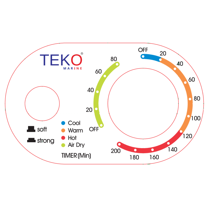 6kg 220V-50/60Hz 통풍식 건조기 TEKO-DR6KN-220 (선박용) - 이미지 2