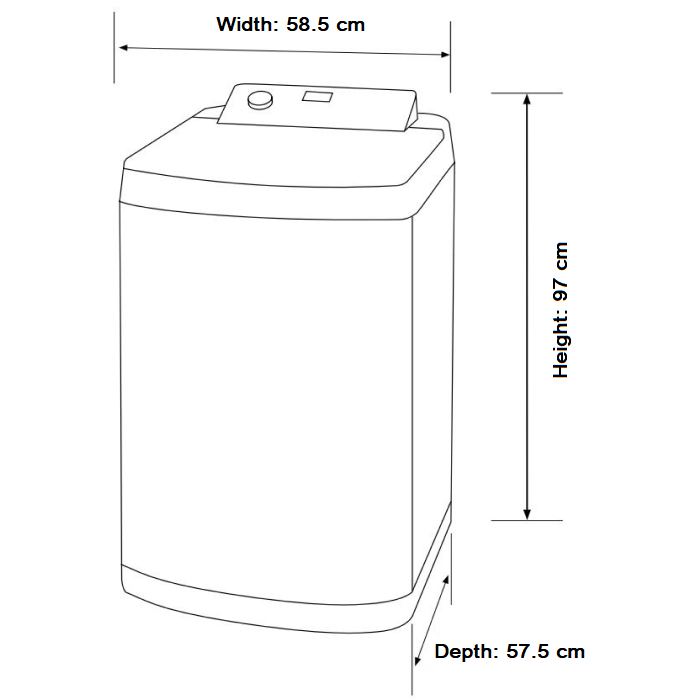 10 kg 220V-50/60Hz TL Washing Machine TEKO – TLWM10 Para sa Marine - Image 2