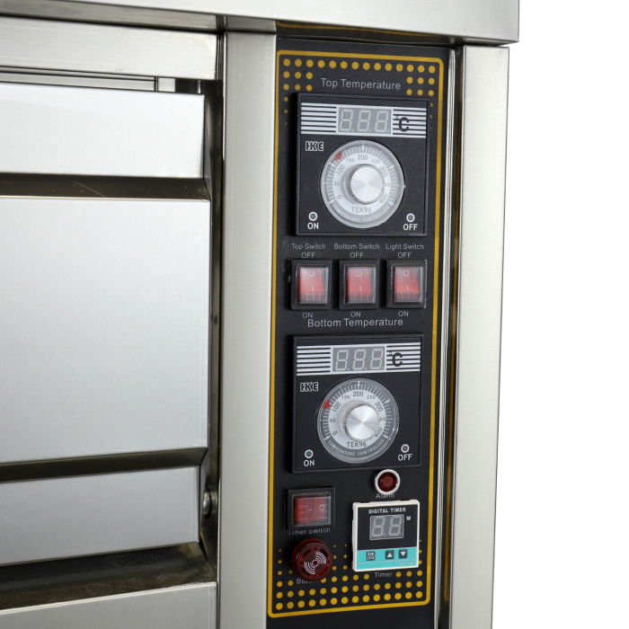 فرن خبز بطابقين وصينيتين بجهد 440V-60Hz MAXX-DDO202T-440V للاستخدام البحري - الصورة 3